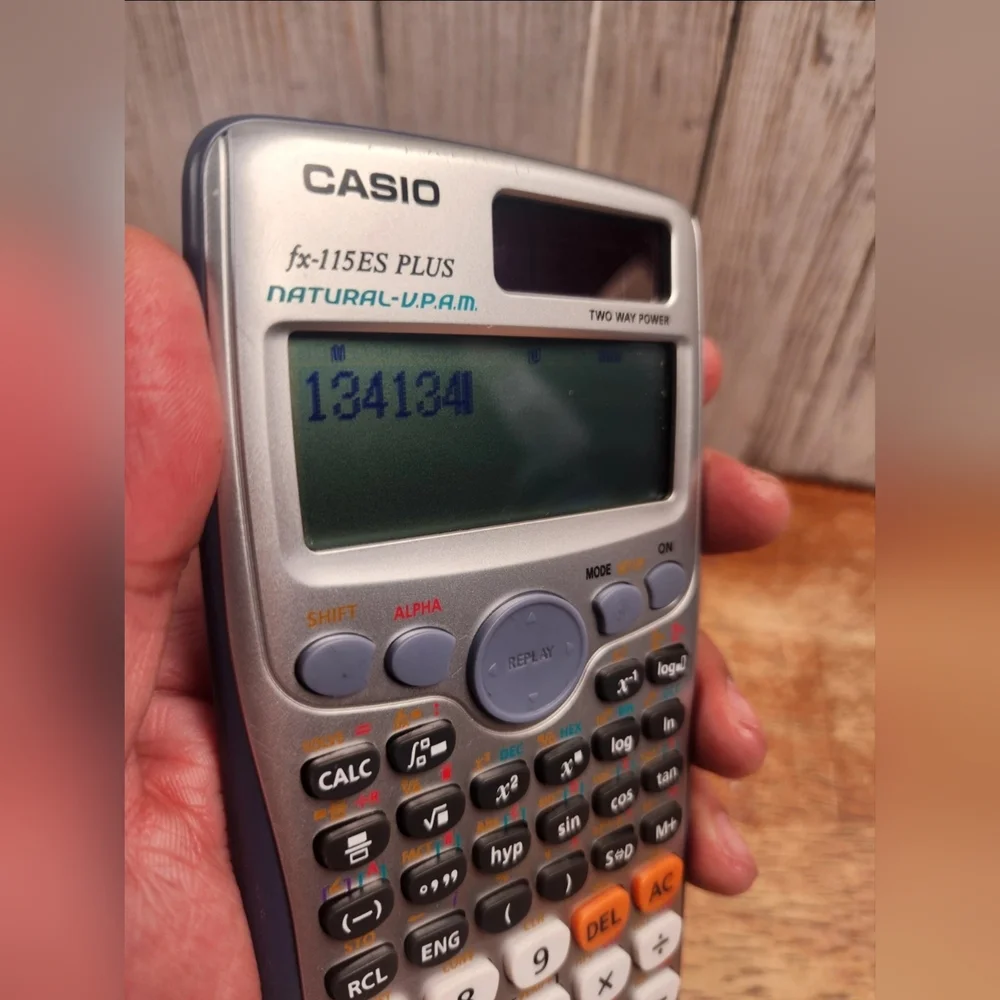 Casio Scientific Calculator in Silver and Black